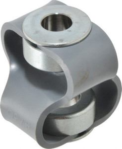 Huco 5/8" Max Bore Diam, Flexible Flex P Double Loop Coupling 54mm OD, Polyurethane 047.30.3641 - 88025721