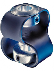 Huco 7/16" Max Bore Diam, Flexible Flex P Double Loop Coupling 54mm OD, Polyurethane 047.30.3134 - 88025523