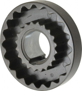 Lovejoy 1-1/8" Max Bore Diam, 1/4" x 1/8" Keyway Width x Depth, Flexible Coupling Hub 3-1/4" OD, 2.88" OAL, Cast Iron 68514436064 - 35408897