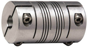 Lovejoy 1/2" Max Bore Diam, Flexible Clamp Hub Coupling 1" OD, 1-1/2" OAL, Anodized Aluminum 68514476844 - 87792602