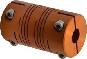 Lovejoy 3/4" Max Bore Diam, Flexible Clamp Hub Coupling 1-1/2" OD, 2.63" OAL, Anodized Aluminum 68514476855 - 87792677