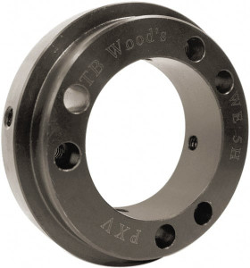 TB Woods 6.63" Hub, WE40 Flexible Bushed Coupling Hub 6.63" OD, 1-3/4" OAL, Steel, Order 2 Hubs with Same OD & 1 Insert for Complete Coupling WE40HTL - 53911566