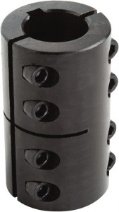 Climax 1-3/4" Inside x 3-1/8" Outside Diam, Two Piece Rigid Coupling with Keyway 4-1/2" Long x 3/8" Keyway Width x 3/16" Keyway Depth 2ISCC-175-175KW - 58401001