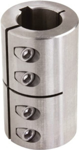 Climax 9mm Inside x 24mm Outside Diam, One Piece Split Clamping Collar with Keyway 35mm Long x 3mm Keyway Width x 1.8mm Keyway Depth MISCC-09-09-SKW - 55551147