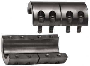 Climax 1" Inside x 1-3/4" Outside Diam, Two Piece Rigid Coupling without Keyway 3" Long 2ISCC-100-050 - 75241950