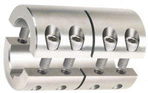 Climax 3/4" Inside x 1-1/2" Outside Diam, Two Piece Rigid Coupling with Keyway 2-1/4" Long x 3/16" Keyway Width x 3/32" Keyway Depth 2ISCC075-062SKW - 75242172