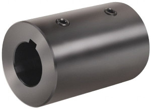 Climax 30mm Inside x 57mm Outside Diam, Metric Set Screw Rigid Coupling with Keyway 101mm Long x 8mm Keyway Width x 4mm Keyway Depth MRC-30-KW - 70546841