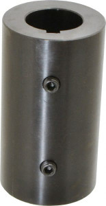 Climax 1-3/8" Inside x 2-1/2" Outside Diam, Mild Steel Set Screw Rigid Coupling with keyway 4-1/2" Long x 5/16" Keyway Width x 5/32" Keyway Depth RC-137-KW - 35465905