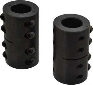 Climax 1" Inside x 1-3/4" Outside Diam, Two Piece Rigid Coupling without Keyway 3" Long 2ISCC-100-100 - 75241992