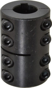 Climax 5/8" Inside x 1-5/16" Outside Diam, Two Piece Rigid Coupling with Keyway 2" Long x 3/16" Keyway Width x 3/32" Keyway Depth 2ISCC-062-062KW - 75241869