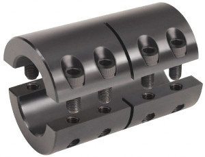 Climax 20mm Inside x 42mm Outside Diam, Metric Two-Piece Clamping Rigid Coupling 65mm Long 2MISCC-20-20 - 75256545
