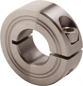 Climax 18mm Bore, Stainless Steel, One Piece Clamp Collar 1-1/2" Outside Diam M1C-18-S - 76775006