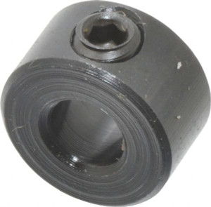 Climax 3/16" Bore, Steel, Set Screw Shaft Collar 7/16" Outside Diam, 1/4" Wide C-018-BO - 35463603