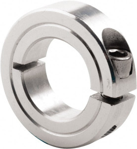 Climax 1/2" Bore, Steel, One Piece Clamp Collar 1-1/8" Outside Diam, 13/32" Wide 1C-050-Z - 55545313
