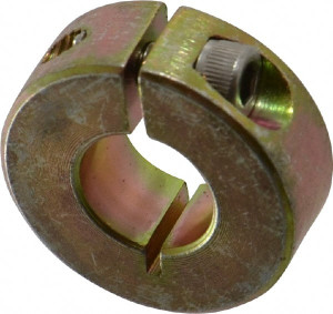 Climax 1/2" Bore, Steel, One Piece One Piece Split Shaft Collar 1-1/8" Outside Diam, 13/32" Wide CR1C-050 - 73089849