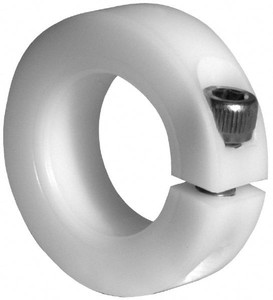 Climax 5/8" Bore, Plastic, One Piece One Piece Split Shaft Collar 1-5/16" Outside Diam, 7/16" Wide P1C-062 - 73091126
