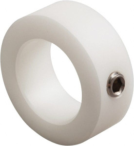 Climax 1/4" Bore, Nylon, Set Screw Shaft Collar 5/8" Outside Diam, 3/8" Wide NC-025 - 35576404