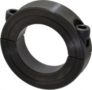 Climax 1-1/4" Bore, Steel, Two Piece Shaft Collar 2-1/16" Outside Diam, 1/2" Wide 2C-125 - 35461128