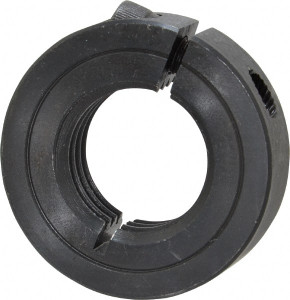 Climax 1-8 Thread, Steel, One Piece Threaded Shaft Collar 1-3/4" Outside Diam, 1/2" Wide ISTC-100-08 - 35462381