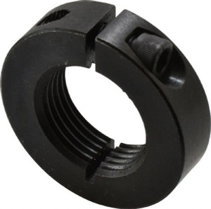 Climax 1-1/8-12 Thread, Steel, One Piece Threaded Shaft Collar 1-7/8" Outside Diam, 1/2" Wide ISTC-112-12 - 35462415