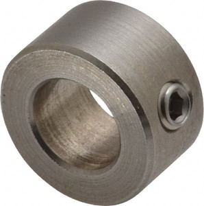 Climax 12mm Bore, Stainless Steel, Set Screw Shaft Collar 7/8" Outside Diam MC-12-S - 35465194