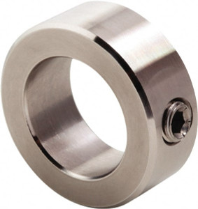 Climax 5/32" Bore, Stainless Steel, Set Screw Shaft Collar 7/16" Outside Diam, 1/4" Wide CRC-015-S - 55551725