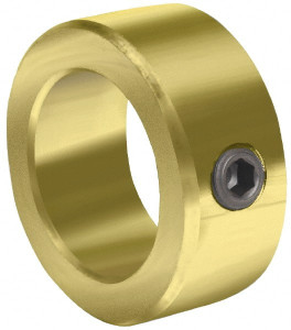 Climax 7/8" Bore, Stainless Steel, Set Screw Solid Set Screw Collars 1-1/2" Outside Diam, 9/16" Wide CRC-087-S - 65021461