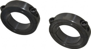 Climax 1-5/8" Bore, Steel, Two Piece Shaft Collar 2-5/8" Outside Diam, 11/16" Wide 2C-162 - 35461185