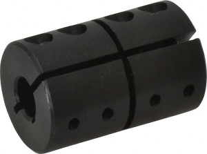 Climax 3/8" Bore, Steel, One Piece Clamping Shaft Collar 1-1/16" Outside Diam, 1-5/8" Wide CC-037-037-KW - 65127243