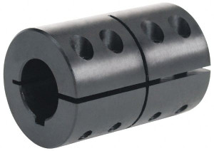 Climax 1-1/8" Bore, Steel, One Piece Clamping Shaft Collar 2-1/8" Outside Diam, 3-1/4" Wide CC-112-112-KW - 67366468