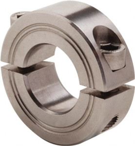 Climax 54mm Bore, Stainless Steel, Two Piece Clamp Collar 3-1/4" Outside Diam M2C-54-S - 55544555