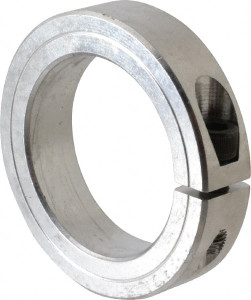 Climax 2-1/4" Bore, Aluminum, One Piece Clamping Shaft Collar 3-1/4" Outside Diam, 3/4" Wide 1C-225-A - 75236786