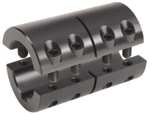 Climax 5/8 x 1/2" Bore, Steel, With Keyway Two Piece Split Shaft Collar 1-5/16" Outside Diam, 2" Wide 2ISCC-062-050KW - 73090383