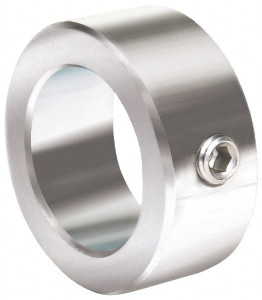 Climax 2-9/16" Bore, Stainless Steel, One Piece Solid Set Screw Collars 3-3/4" Outside Diam, 1-1/8" Wide MOD C-256-S - 73091498