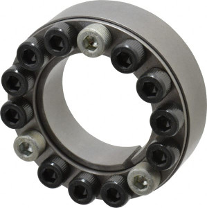 Climax M8 Thread, 2" Bore Diam, 3.346" OD, Shaft Locking Device 14 Screws, 22,991 Lb Axial Load, 3.346" OAW, 0.787" Thrust Ring Width C200E-200 - 87793121