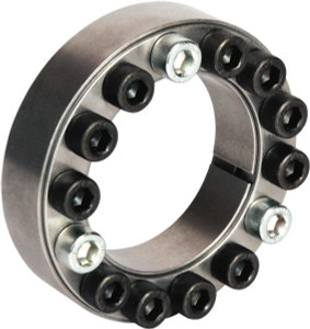 Climax M12 Thread, 3-7/8" Bore Diam, 5.709" OD, Shaft Locking Device 14 Screws, 53,513 Lb Axial Load, 5.709" OAW, 1.024" Thrust Ring Width, 8,640 Ft/Lb Max Torque C200E-387 - 64642606