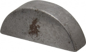 Made in USA #808 Standard Woodruff Key 1" Long x 1/4" Wide, Steel 15CARBON - 67988287