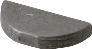 Made in USA #609 Standard Woodruff Key 1-1/8" Long x 3/16" Wide, Steel 16CARBON - 67988402