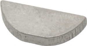 Made in USA #406 Standard Woodruff Key 3/4" Long x 1/8" Wide, Alloy Steel 7ALLOY - 67989640
