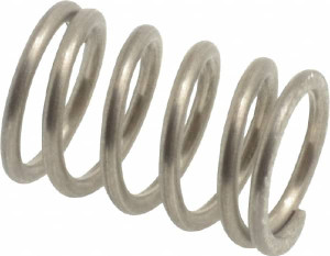 Gardner Spring 9mm OD 13mm Free Length Compression Spring 4.73 Lb Spring Rating, 27.61 Lb Max Workload, 5-1/2" Solid Height MC065-0130-S - 02314821