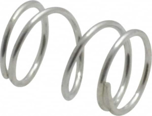 Gardner Spring 0.18" OD 1/4" Free Length Precision Compression Spring 9 Lb Spring Rating, 0.016" Wire, 1.5 Lb Max Workload, 0.073" Solid Height, Music Wire 36009G - 02085363