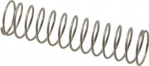 Gardner Spring 3/8" OD 1-1/2" Free Length Utility Compression Spring 0.96 Lb Spring Rating, 0.025" Wire, 0.54 Lb Max Workload, 0.37" Solid Height SS-5M - 02312262