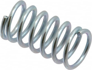 Gardner Spring 0.554" OD 1" Free Length Utility Compression Spring 30.78 Lb Spring Rating, 1/16" Wire, 0.56" Solid Height 36148G - 02312106