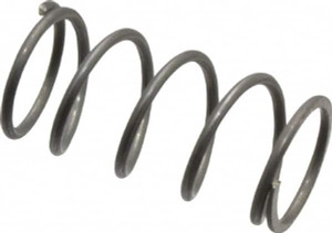 Value Collection 0.36" OD 3/4" Free Length Music Wire Compression Stock Spring 9.78 Lb Spring Rating, 0.032" Wire, 4.5 Lb Max Workload, 0.204" Solid Height 06811228 - 06811228