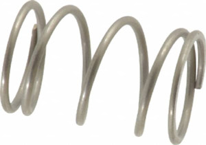 Value Collection 0.48" OD 3/4" Free Length Compression Spring 12.05 Lb Spring Rating, 0.041" Wire, 5.7 Lb Max Workload, 0.218" Solid Height, Stainless Steel 03308491 - 03308491
