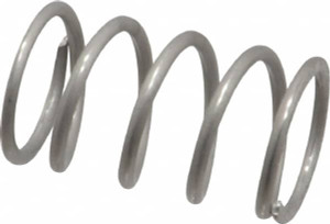 Value Collection 0.6" OD 1" Free Length Compression Spring 26.49 Lb Spring Rating, 0.062" Wire, 14.59 Lb Max Workload, 0.389" Solid Height, Stainless Steel 03308731 - 03308731