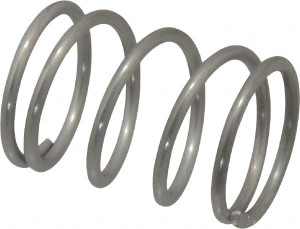 Value Collection 0.72" OD 1" Free Length Compression Spring 20.15 Lb Spring Rating, 0.062" Wire, 12.27 Lb Max Workload, 0.315" Solid Height, Stainless Steel 03308848 - 03308848