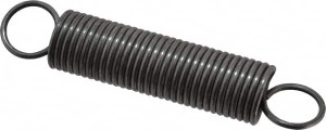 Made in USA 3/4" OD, 27.61 Lb Max Load, 7-1/2" Max Ext Len, 0.08" Wire Diam Spring 6.47 Lb/In Rating, 4.9 Lb Init Tension, 4" Free Length E-080-750-4000 - 06815088