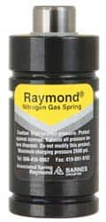 Associated Spring Raymond 25mm Diam, 7mm Max Stroke, Yellow Nitrogen Gas Spring Cylinder 47mm Body Length, 56mm OAL, 689 Lb Full Stroke Spring Force, 2,600 psi Initial Charge M2-007  YE - 00015875