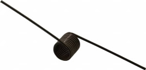 Gardner Spring 180° Deflection Angle, 1.082" OD, 1/8" Wire Diam, 9 Coils, Torsion Spring 0.666" Max Tool Size, 34.28 In/Lb Torque at Leg Length 666180125MR - 00043802
